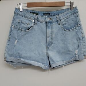 Wild Fable Super High Rise Blue Jean Shorts with Rolled Hem Sz 10